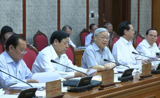 bo chinh tri cho y kien ve phuong an nhan su 7 tinh thanh