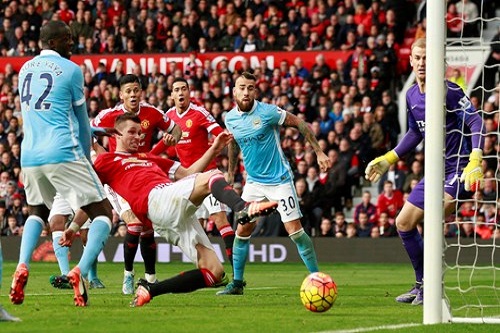 man utd man city chia diem o old trafford