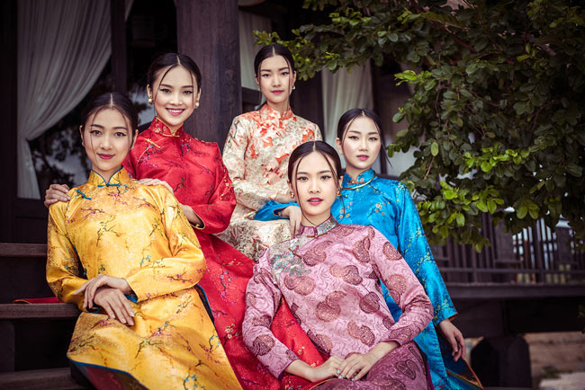 dan nguoi dep hoa hau viet nam 2016 tuyet dep trong trang phuc ao dai