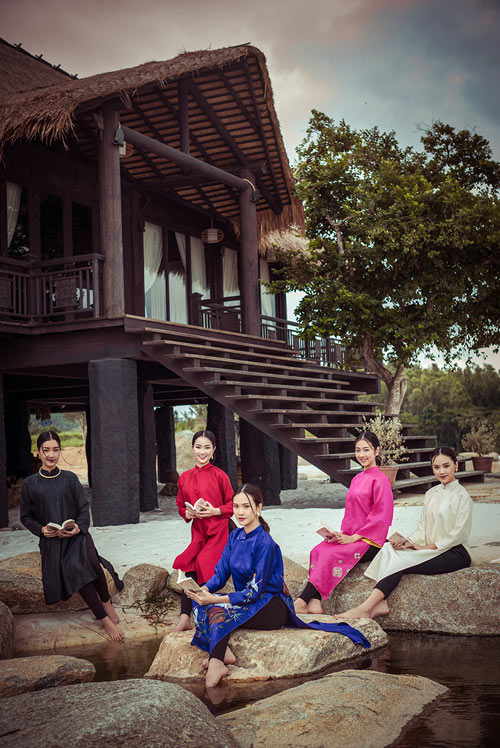 dan nguoi dep hoa hau viet nam 2016 tuyet dep trong trang phuc ao dai