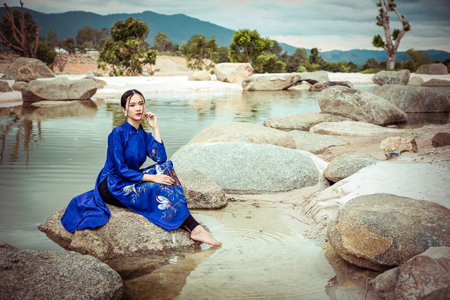 dan nguoi dep hoa hau viet nam 2016 tuyet dep trong trang phuc ao dai