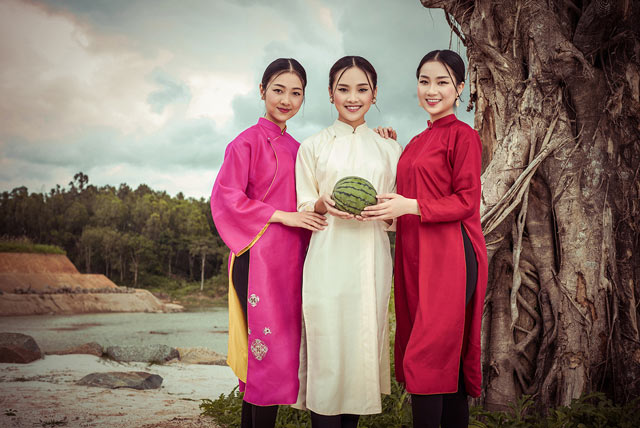 dan nguoi dep hoa hau viet nam 2016 tuyet dep trong trang phuc ao dai