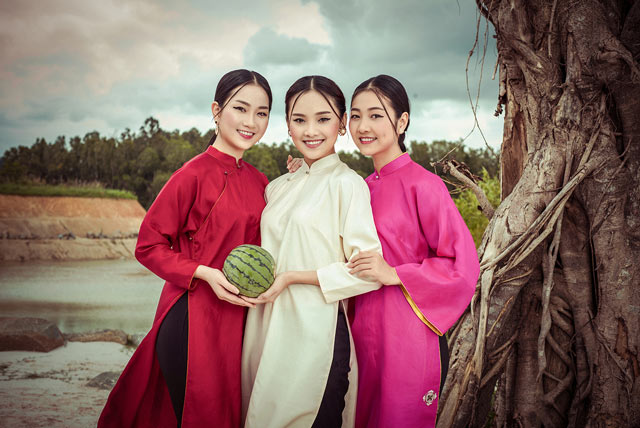 dan nguoi dep hoa hau viet nam 2016 tuyet dep trong trang phuc ao dai