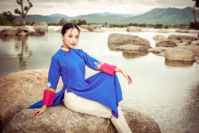 dan nguoi dep hoa hau viet nam 2016 tuyet dep trong trang phuc ao dai