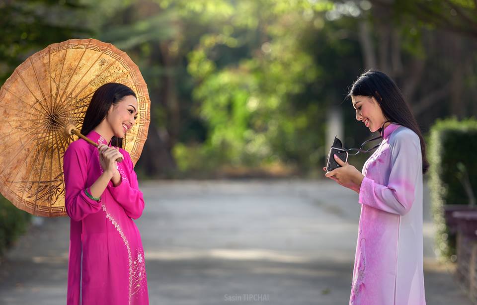 ve dep ta ao dai viet nam qua ong kinh nhiep anh gia nguoi thai lan