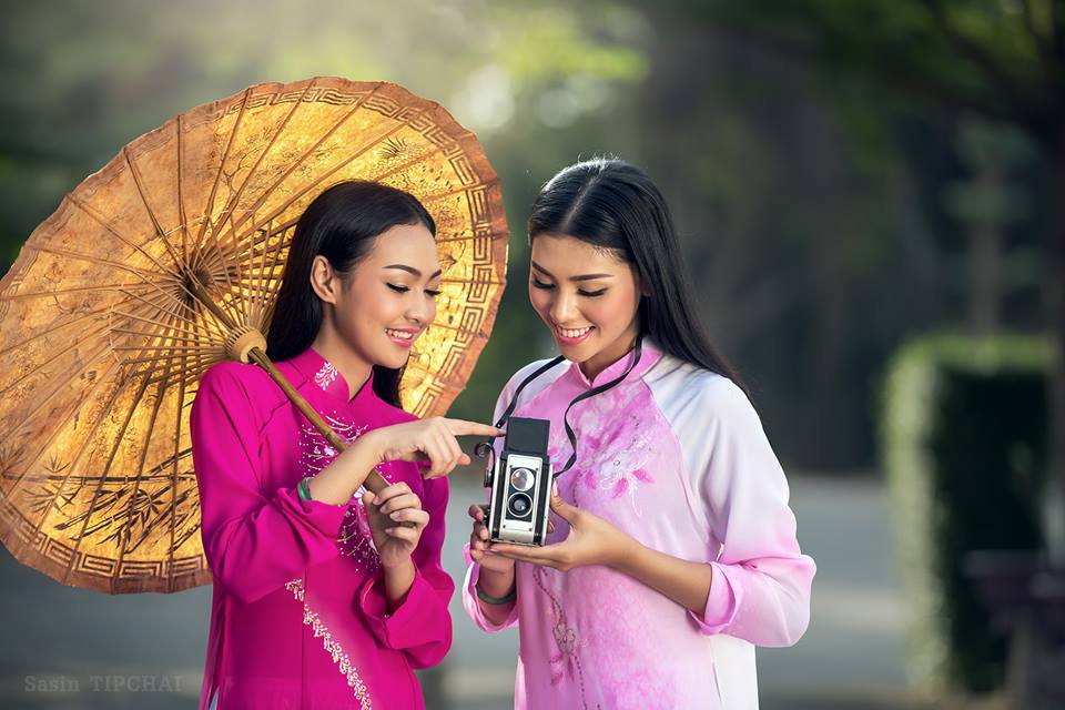 ve dep ta ao dai viet nam qua ong kinh nhiep anh gia nguoi thai lan