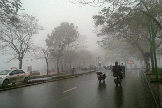 mien bac don khong khi lanh va co mua rai rac vao ngay mai