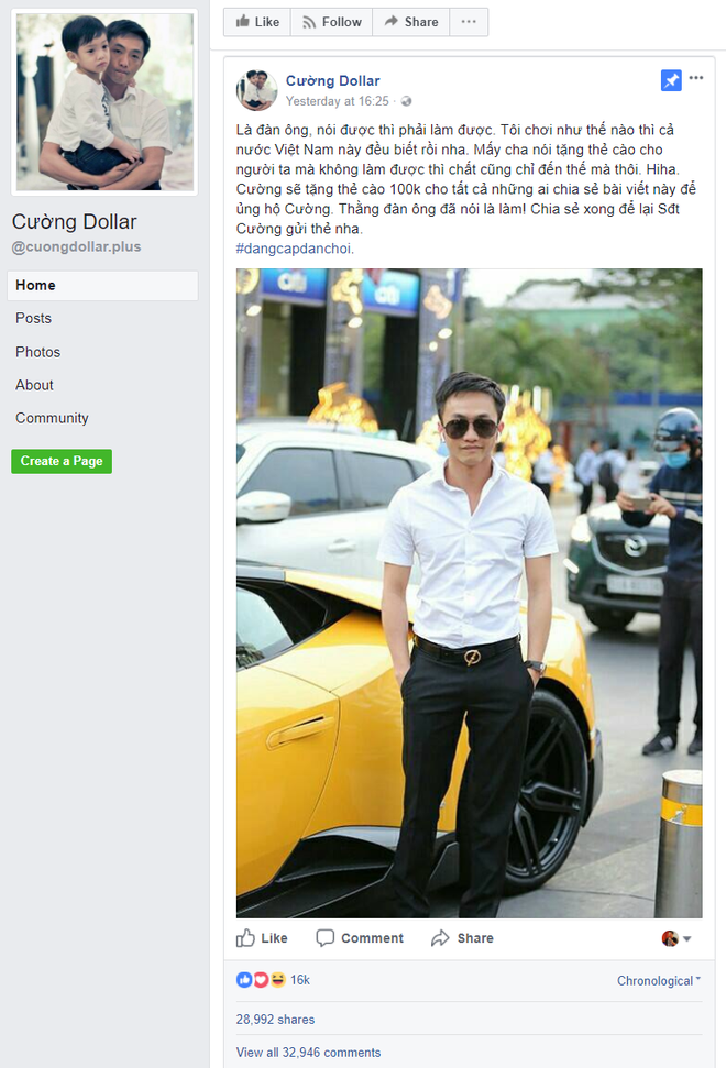 ke gia mao cuong dollar tren facebook di tang the dien thoai co the se phai ngoi tu 7 nam nop phat so tien len toi 100 trieu dong