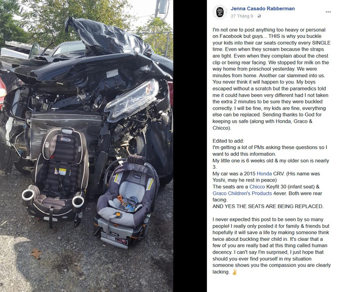 cau chuyen 2 em be an toan trong chiec xe bep dum danh them 2 phut cho con de khong phai hoi han ca doi