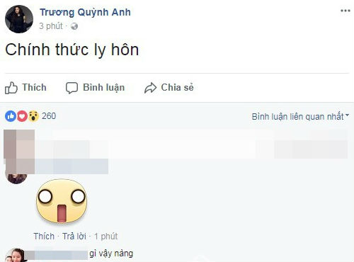 truong quynh anh xac nhan ly hon voi tim sau 7 nam gan bo