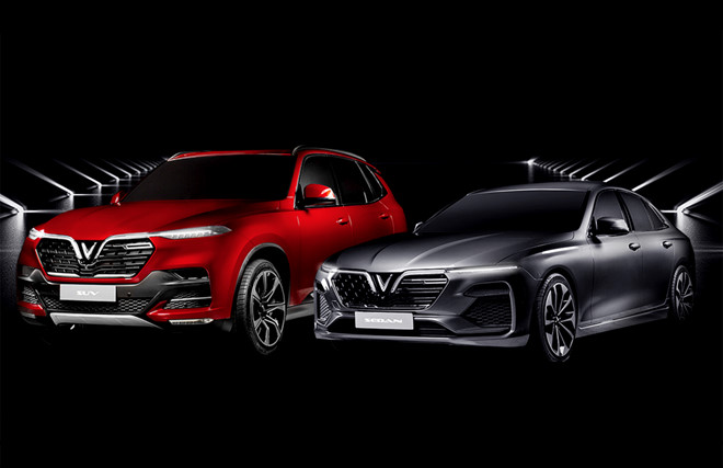 ngam 2 chiec sedan va suv cua vinfast chuan bi trinh lang tai paris motor show 2018