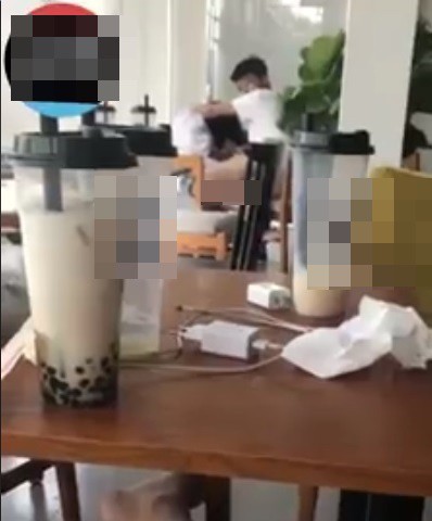 cap doi au yem trong quan tra sua o lang son chu nhan clip len tieng