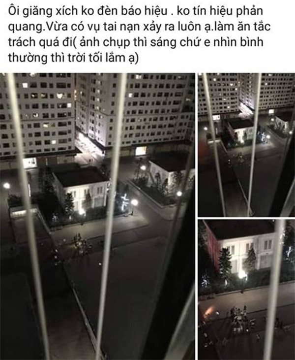 ha noi cu dan hh linh dam soi suc sau vu tai nan do xuat hien day xich chan ngang duong