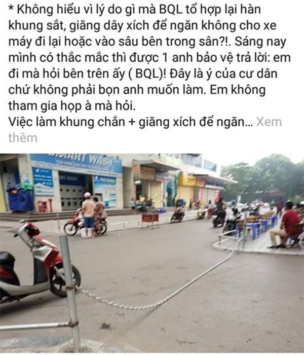 ha noi cu dan hh linh dam soi suc sau vu tai nan do xuat hien day xich chan ngang duong