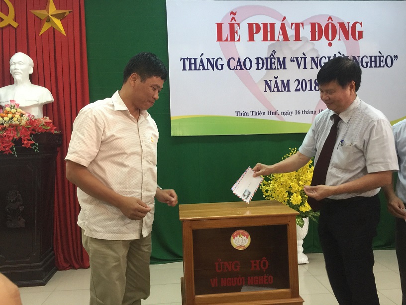 lanh dao tinh thua thien hue phat dong thang cao diem vi nguoi ngheo nam 2018