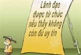 tu chuc khi khong du dieu kien va uy tin la viec lam dang neu guong hoan nghenh