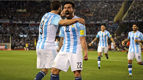 vong loai world cup 2018 argentina bi brazil cam chan tren san nha