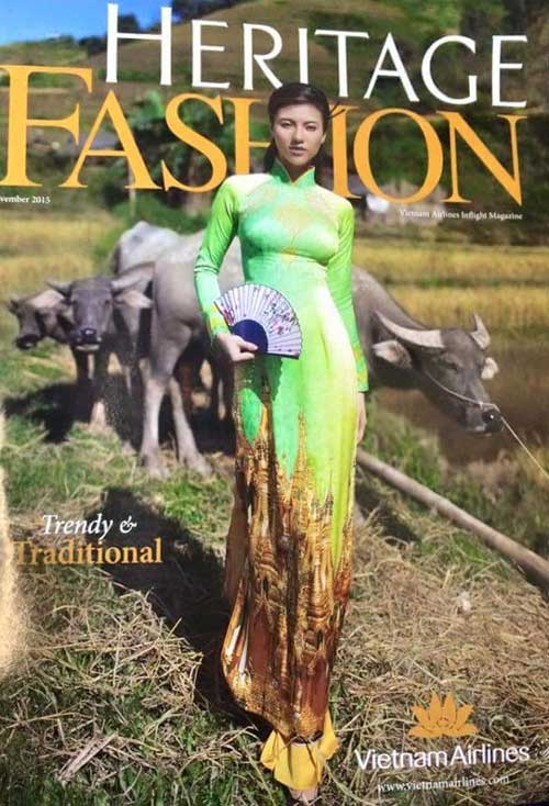 in hinh nha y ca m tren ao dai vietnam airlines pha i thu hoi tap chi heritage