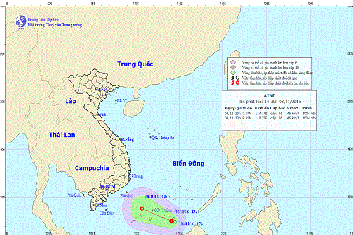 bien dong xuat hien ap thap nhiet doi