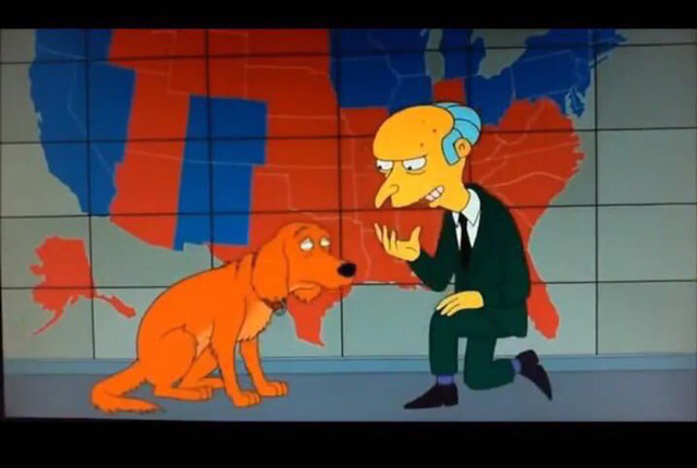 cac ban da nham bo phim hoa t hi nh gia dinh simpson khong du doan trung ket qua bau cu tong thong my