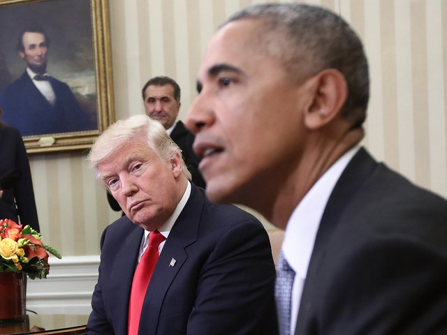 nhung buc anh cho cuoc gap mat ky quac giua ong obama va trump