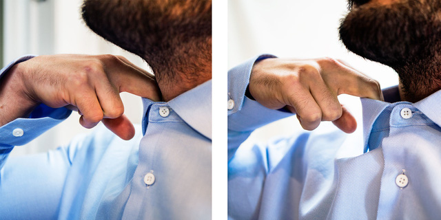 dan ong co the khong dep trai nhung nhat thiet phai biet cach mac ao so mi dung chuan