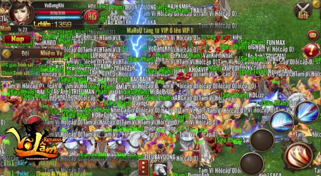 dan cay vo lam returns hua nhau tranh bai train quai voi tien tan thu