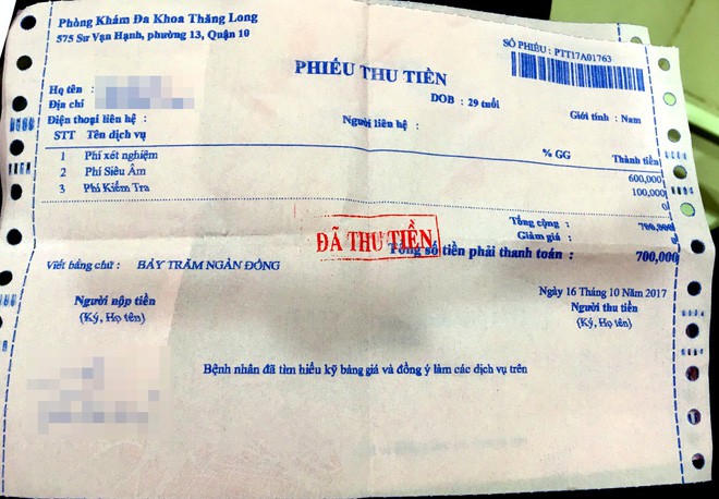 tphcm ngua vung kin nam benh nhan to phong kham doa sap ung thu liet duong vat de chiem doat hon 30 trieu dong