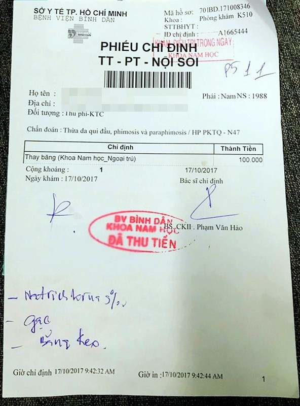 tphcm ngua vung kin nam benh nhan to phong kham doa sap ung thu liet duong vat de chiem doat hon 30 trieu dong