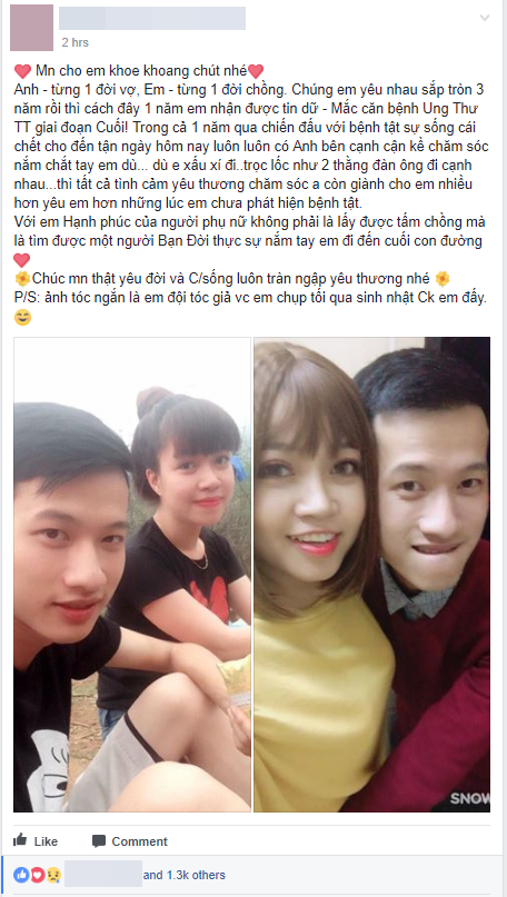 ban gai bi ung thu giai doan cuoi chang trai du phai nam dat cham soc van mot muc ke ben va cau chuyen cam dong phia sau