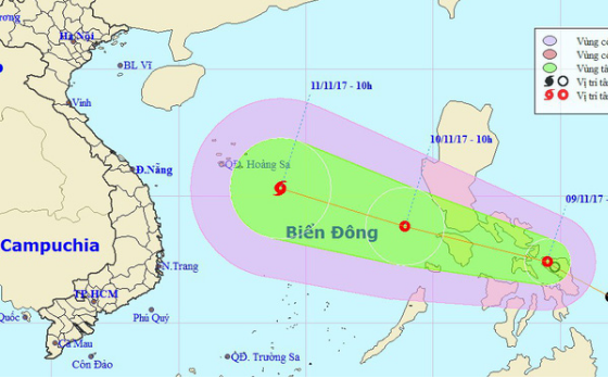 ap thap nhiet doi kha nang manh thanh bao dang huong vao bien dong