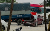 hinh anh vu tai nan o bac ninh khien nguoi chung kien hoang hot