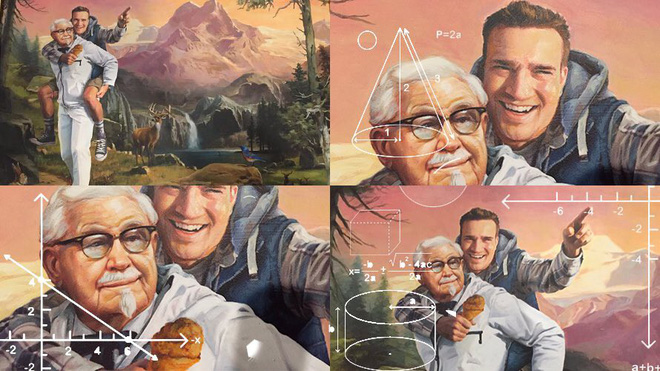 phat hien ra an y tren twitter cua kfc thanh nien sanh mom duoc hang gui tang buc tranh cuc chat