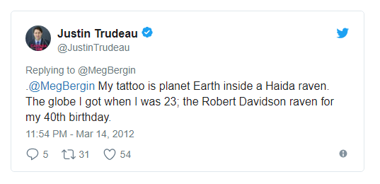 y nghia thuc su dang sau hinh xam an tuong tren tay thu tuong justin trudeau