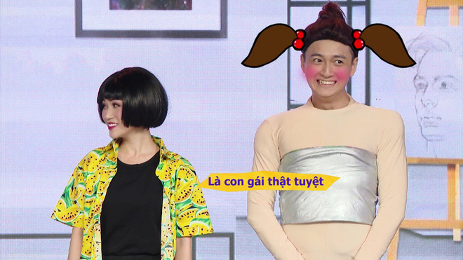 ngo kien huy gap loi rach trang phuc vi dien qua sung