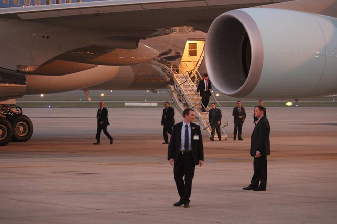 tong thong my donald trump den ha noi an ninh that chat o cac tuyen pho trung tam