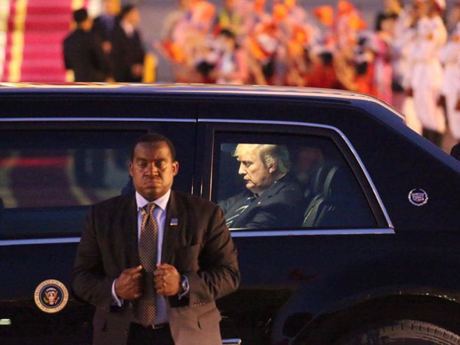 tong thong my donald trump den ha noi an ninh that chat o cac tuyen pho trung tam