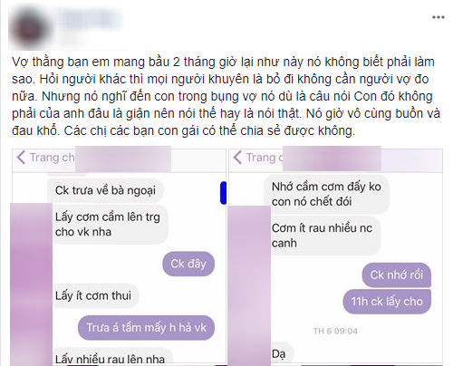 chong doi nang mang com trua den vo bau khong vua y tuyen bo anh khong phai bo cua con em