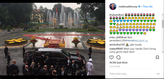 tai khoan instagram cua tong thong donald j trump cap nhat hinh anh phu chu tich vao sang ngay hom nay