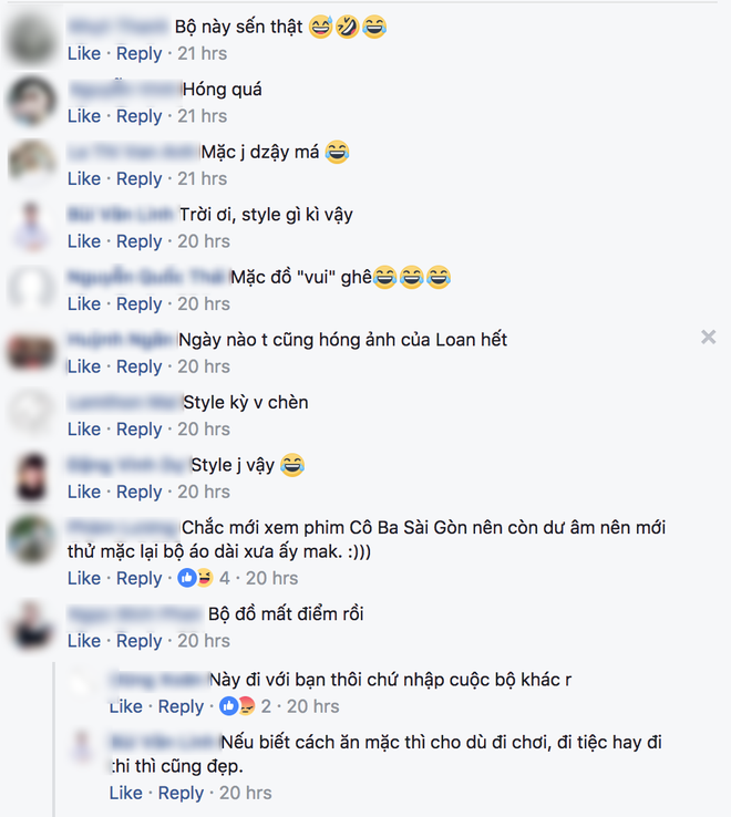 di my thi miss universe ma nguyen thi loan lai mac ao dai voi jeans rach va vay thi sen khong tuong