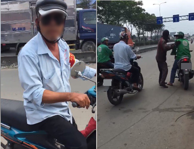 clip co gai tre bi tai xe xe om truyen thong bat di bo gan cay so vi dat grab den don