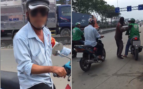 clip co gai tre bi tai xe xe om truyen thong bat di bo gan cay so vi dat grab den don