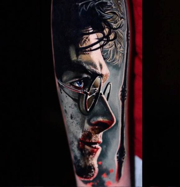 day khong phai hinh xam nua ma la nhung buc tranh 3d duoc ve tren da