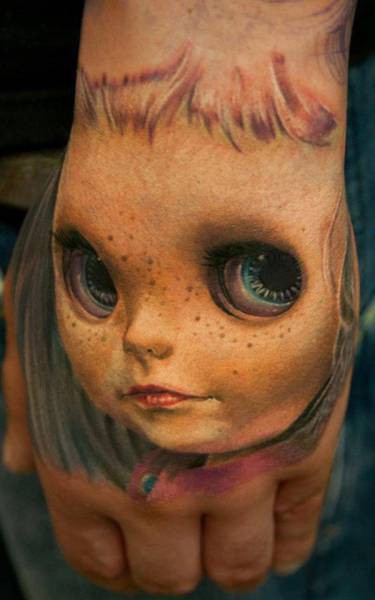 day khong phai hinh xam nua ma la nhung buc tranh 3d duoc ve tren da