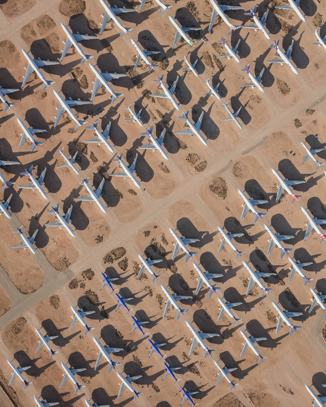 ngam ve dep an tuong cua nhung chiec may bay khong lo duoc chup tu tren cao