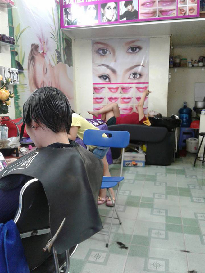 ben trong spa tham my tai ha noi noi co gai di cat mi mat gay xon xao mxh suot 2 ngay nay