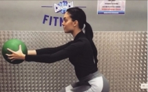 8 ngay sau sinh ban gai ronaldo da lao ngay vao phong tap gym