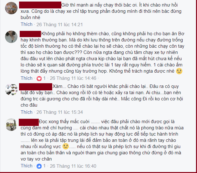 tranh cai ve luat bat thanh van cua dan phuot du khong quen cung phai vay tay chao nhau khi di duong