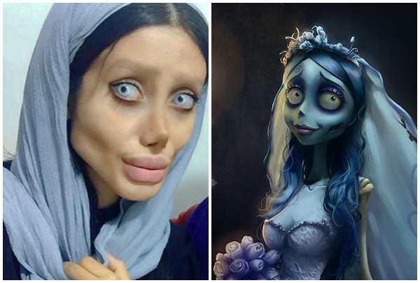 co gai phau thuat tham my hon 50 lan de nhin giong angelina jolie ket qua tra ve gia tinh dobby