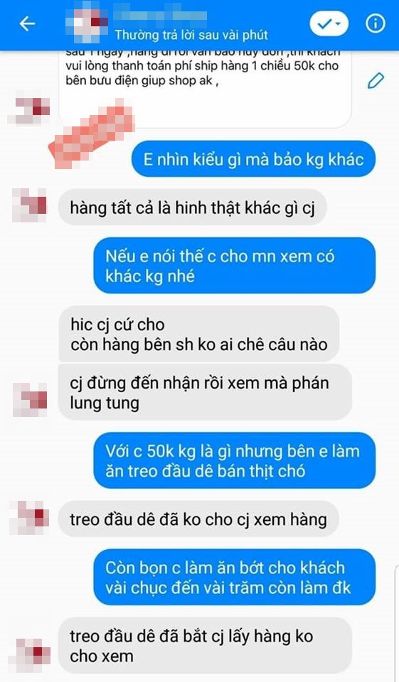 bi che treo dau de ban thit cho chu shop tro mat mang khach con nay bi dong kinh a